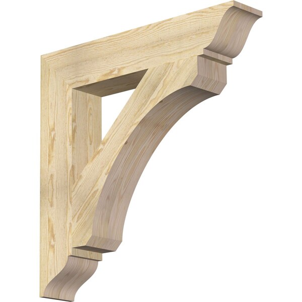 Ekena Millwork Legacy Traditional Rough Sawn Bracket, Douglas Fir, 6"W x 34"D x 34"H BKT06X34X34LEC01RDF - main